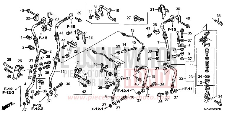 VALVE DE DELAI de Gold Wing GRAPHITE BLACK (NHB01) 2012